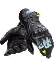 GUANTES DAINESE FIERO METAL BLACK/WATER/YELLOW FLUO