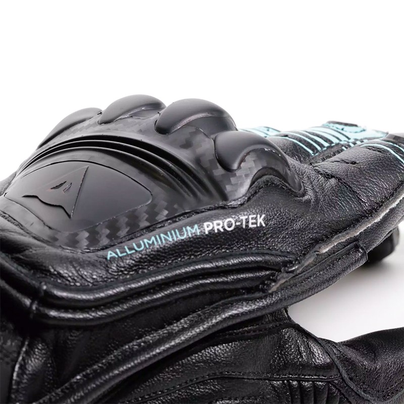 GUANTES DAINESE FIERO METAL BLACK/WATER/YELLOW FLUO