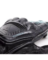 GUANTES DAINESE FIERO METAL BLACK/WATER/YELLOW FLUO
