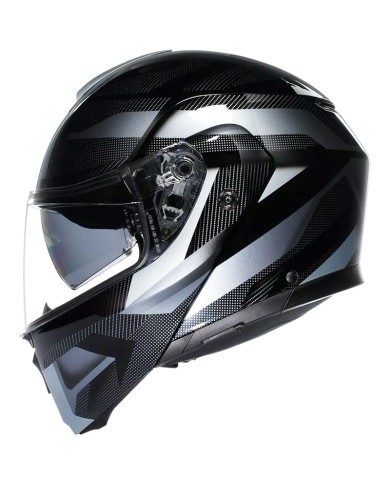 CASCO AGV STREETMODULAR LEDRO MATT BLACK/GREY