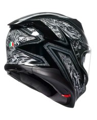 CASCO AGV K7 DAMASCUS BLACK/SILVER