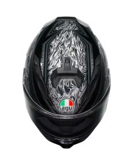 CASCO AGV K7 DAMASCUS BLACK/SILVER