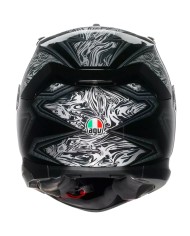 CASCO AGV K7 DAMASCUS BLACK/SILVER