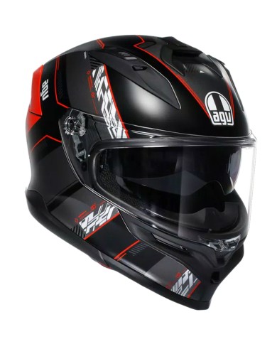 CASCO AGV K7 KYBER MATT BLACK/RED