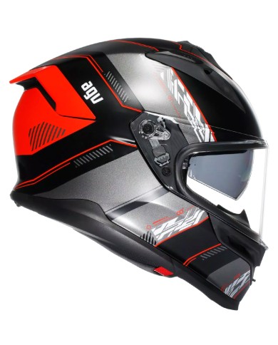 CASCO AGV K7 KYBER MATT BLACK/RED