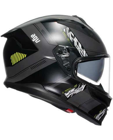 CASCO AGV K7 KYBER MATT GREY/YELLOW FLUO