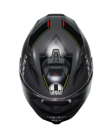 CASCO AGV K7 KYBER MATT GREY/YELLOW FLUO