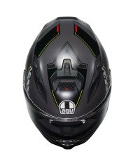 CASCO AGV K7 KYBER MATT GREY/YELLOW FLUO