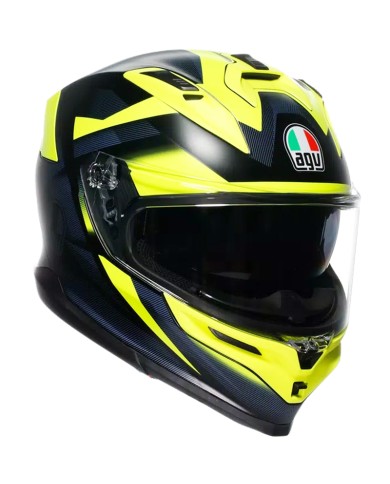 CASCO AGV K7 GLIMPSE MATT BLACK/YELLOW FLUO