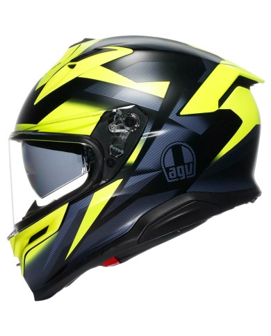 CASCO AGV K7 GLIMPSE MATT BLACK/YELLOW FLUO