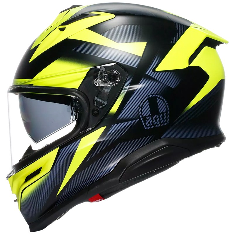 CASCO AGV K7 GLIMPSE MATT BLACK/YELLOW FLUO
