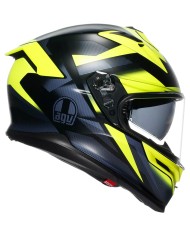 CASCO AGV K7 GLIMPSE MATT BLACK/YELLOW FLUO