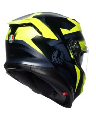 CASCO AGV K7 GLIMPSE MATT BLACK/YELLOW FLUO