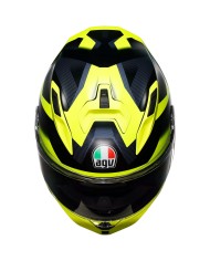 CASCO AGV K7 GLIMPSE MATT BLACK/YELLOW FLUO