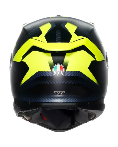CASCO AGV K7 GLIMPSE MATT BLACK/YELLOW FLUO