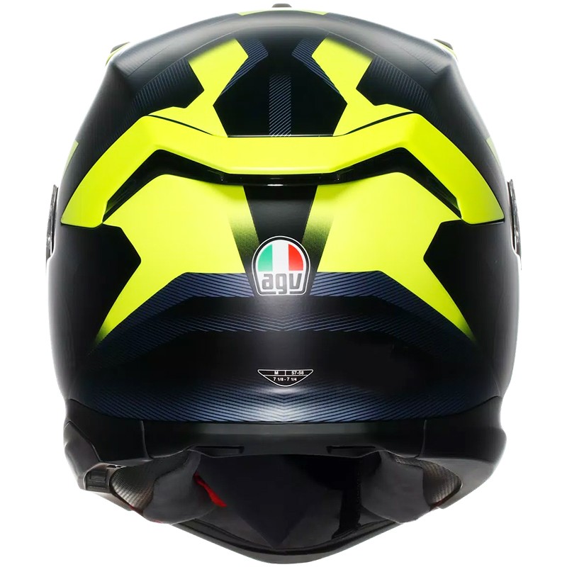 CASCO AGV K7 GLIMPSE MATT BLACK/YELLOW FLUO
