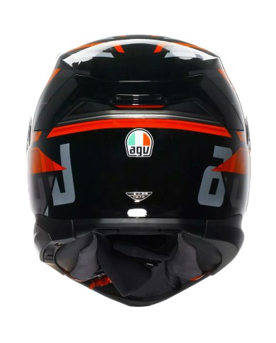 CASCO AGV K7 TAURAX BLACK/RED