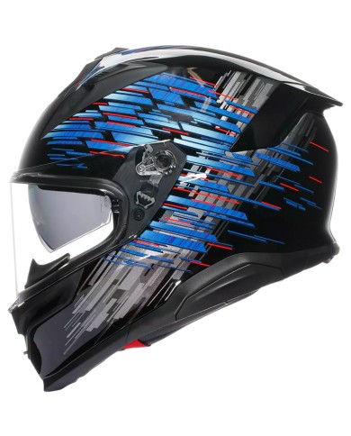 CASCO AGV K7 GENISYS MATT BLACK/BLUE/GREY