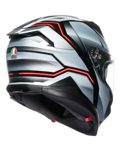 CASCO AGV K7 JAEGER BLACK/SILVER