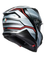 CASCO AGV K7 JAEGER BLACK/SILVER