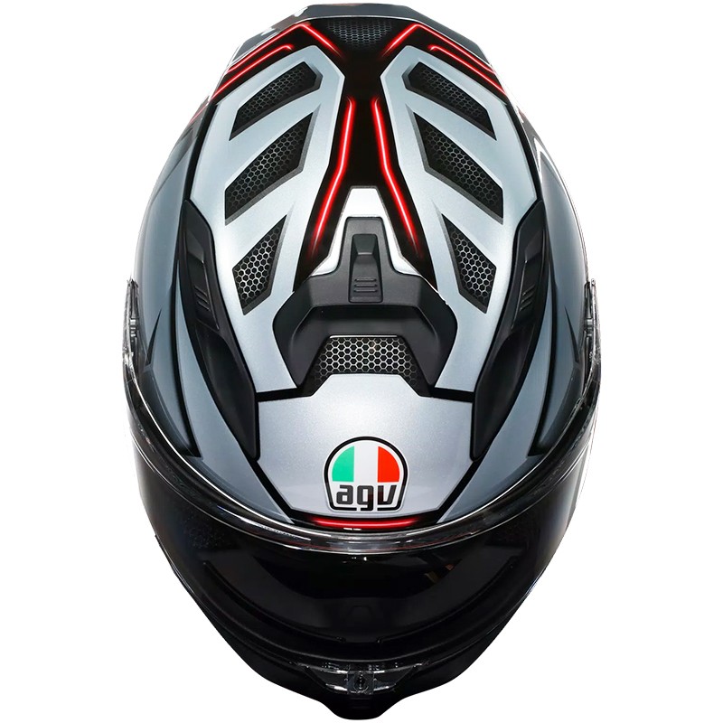 CASCO AGV K7 JAEGER BLACK/SILVER