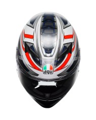 CASCO AGV K3 SPACE MATT WHITE/RED FLUO