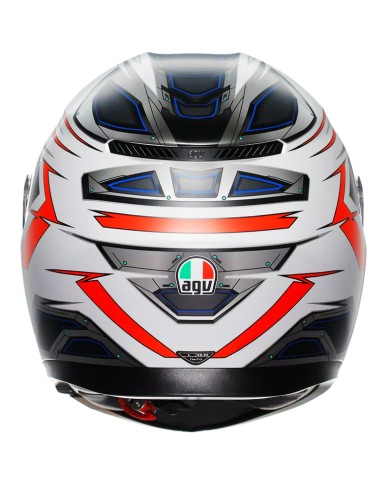 CASCO AGV K3 SPACE MATT WHITE/RED FLUO