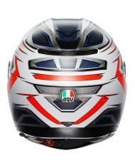CASCO AGV K3 SPACE MATT WHITE/RED FLUO