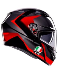 CASCO AGV K3 STRIGA BLACK/GREY/RED