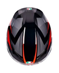 CASCO AGV K3 STRIGA BLACK/GREY/RED