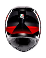 CASCO AGV K3 STRIGA BLACK/GREY/RED