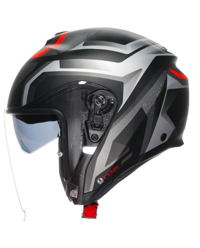 CASCO AGV IRIDES ZURIGO MATT BLACK/GREY