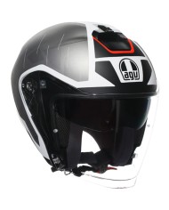 CASCO AGV IRIDES TRIESTE BLACK/WHITE/RED
