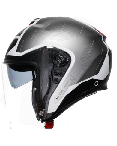 CASCO AGV IRIDES TRIESTE BLACK/WHITE/RED