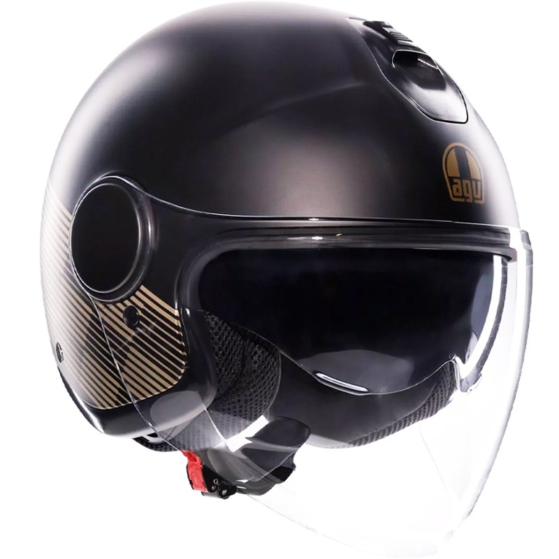 CASCO AGV ETERES PONZA MATT BLACK/GOLD