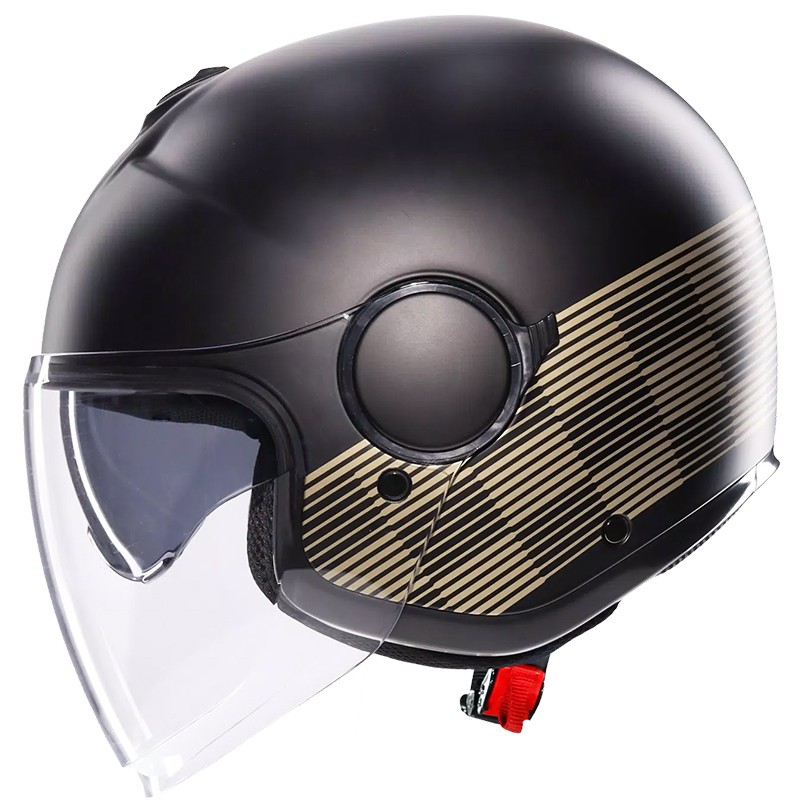 CASCO AGV ETERES PONZA MATT BLACK/GOLD