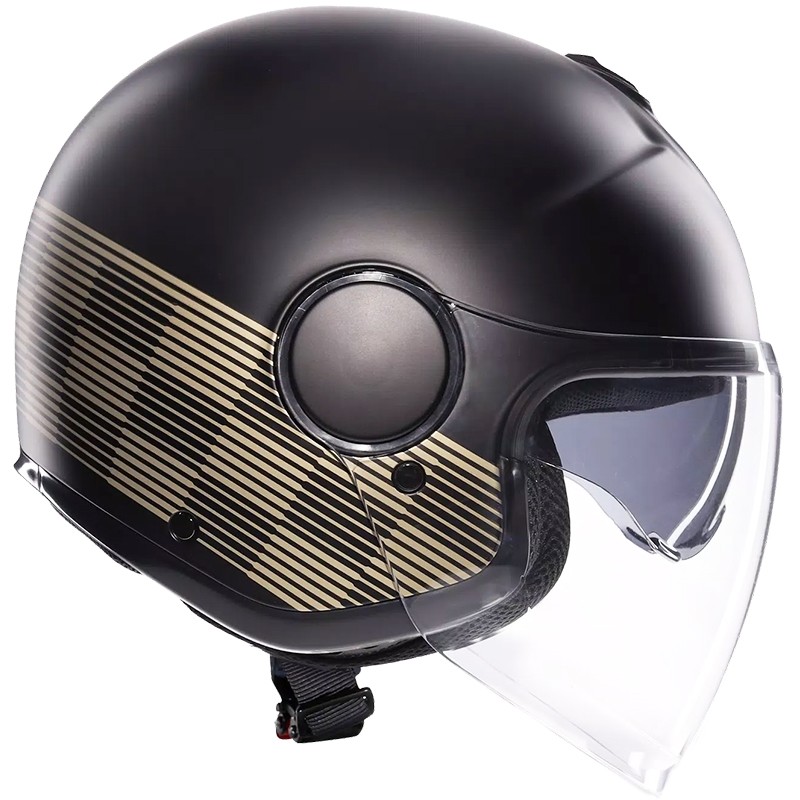 CASCO AGV ETERES PONZA MATT BLACK/GOLD