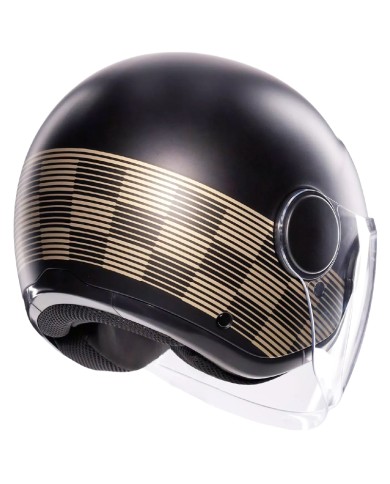 CASCO AGV ETERES PONZA MATT BLACK/GOLD