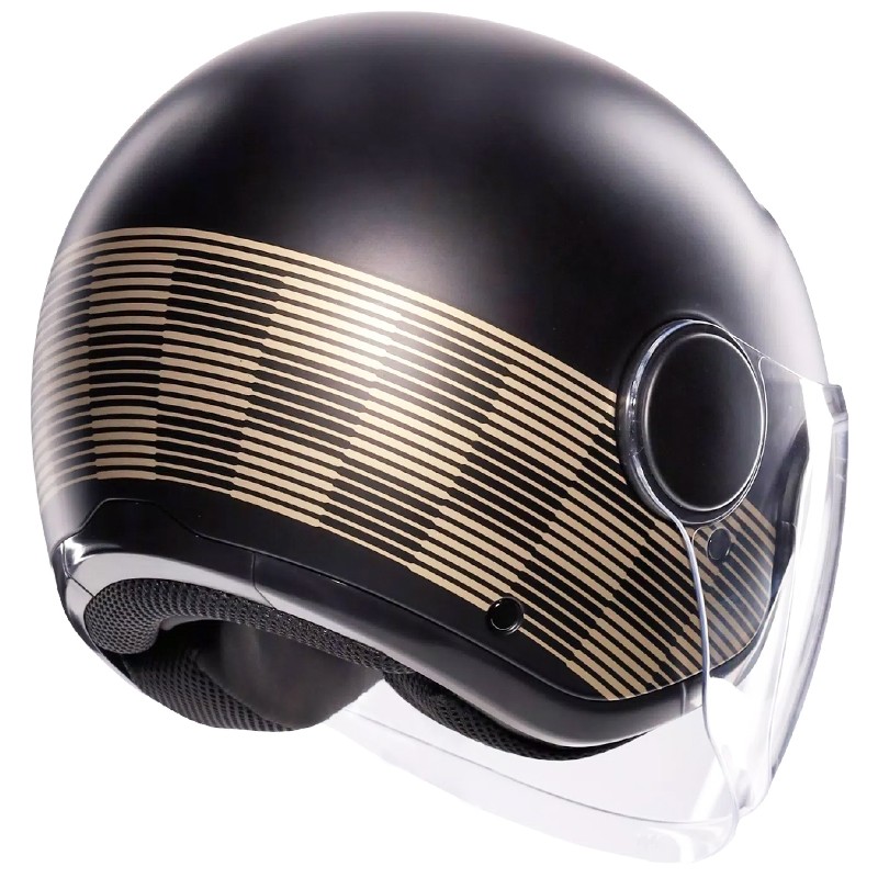 CASCO AGV ETERES PONZA MATT BLACK/GOLD