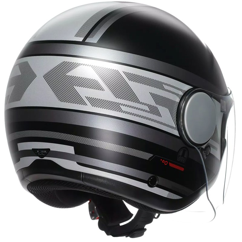 CASCO AGV ETERES MONDELLO MATT BLACK/GREY