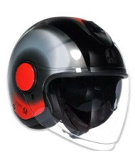 CASCO AGV ETERES LEVANTO BLACK/SILVER/RED