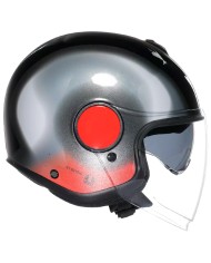 CASCO AGV ETERES LEVANTO BLACK/SILVER/RED