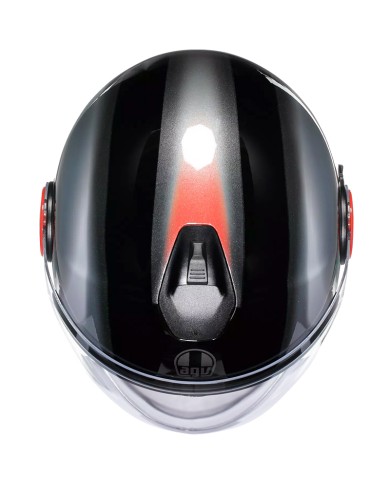 CASCO AGV ETERES LEVANTO BLACK/SILVER/RED