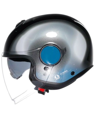 CASCO AGV ETERES LEVANTO BLACK/SILVER/BLUE