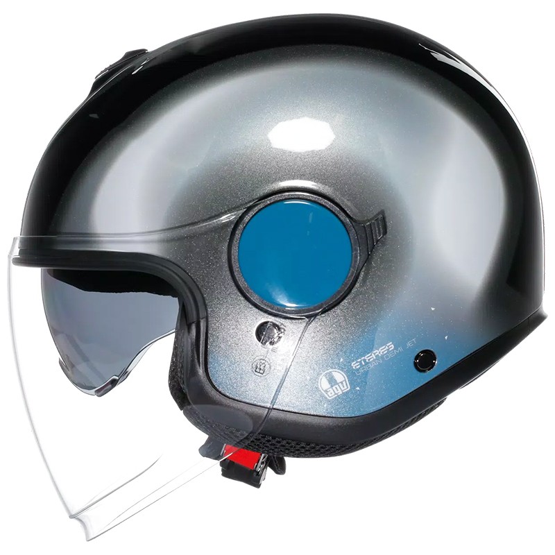 CASCO AGV ETERES LEVANTO BLACK/SILVER/BLUE