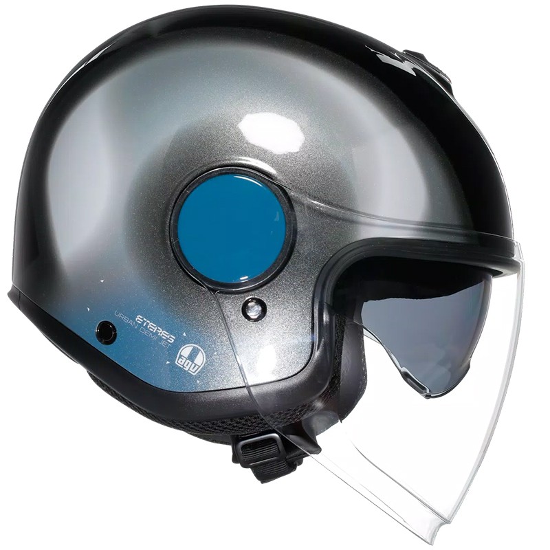CASCO AGV ETERES LEVANTO BLACK/SILVER/BLUE