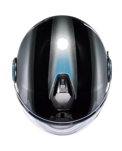CASCO AGV ETERES LEVANTO BLACK/SILVER/BLUE