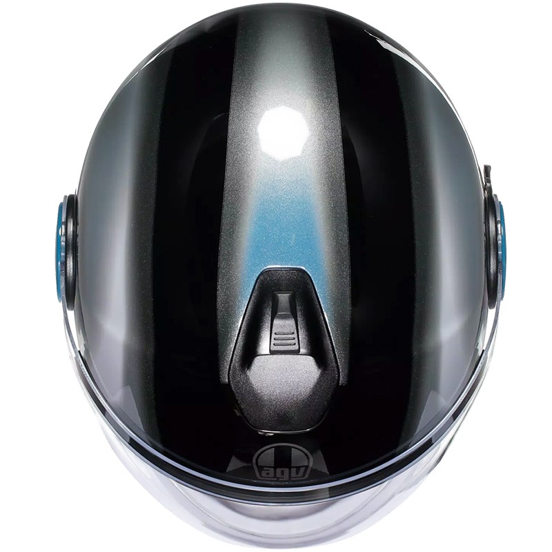 CASCO AGV ETERES LEVANTO BLACK/SILVER/BLUE