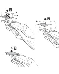 KIT DE FIJACIÓN POSTERIOR SHAD W0SX10ST BMW S1000XR