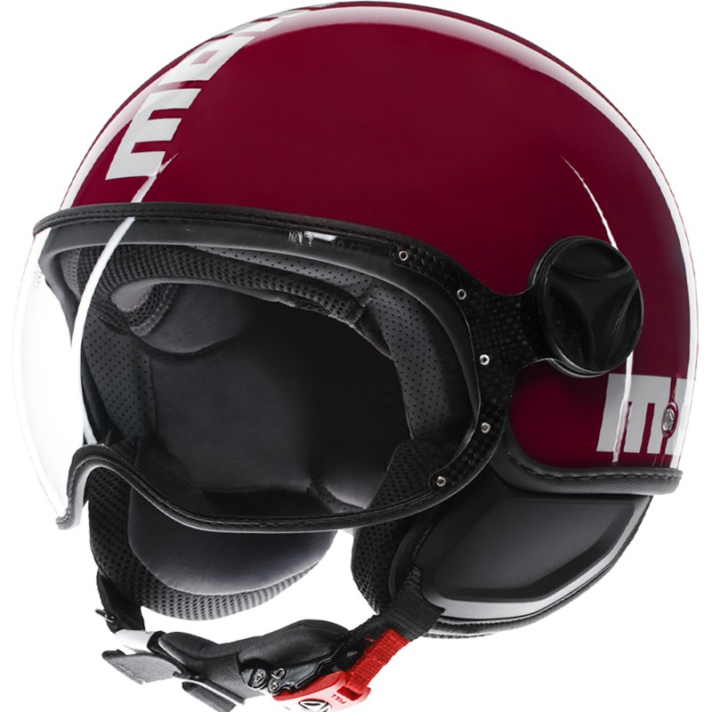 CASCO MOMO DESIGN FGTR CLASSIC CANDY PURPLE/WHITE